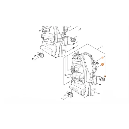 STIHL  System przenoszenia 4861 490 0401